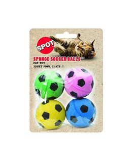 Ethical Sponge Soccer Balls cat Toy, 4-Pack