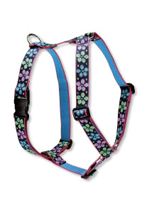 LupinePet Originals 1 Flower Power 24-38 Adjustable Roman Dog Harness for Large Dogs
