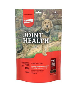 Synovi G3 Soft Chews Glucosamine Joint Supplement for Dogs, 120 count
