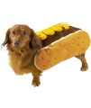 Casual Canine Hot Diggity Dog with Mustard Costume for Dogs, 14 Small/Medium