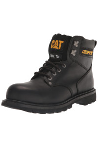 cat Footwear mens Second Shift Steel Toe Work Boot, Black, 95 US