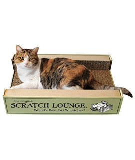 The Original Scratch Lounge XL - Worlds Best Cat Scratcher - Includes Catnip