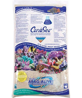 CaribSea Arag-Alive 20-Pound Special Grade Reef Sand, Bimini Pink