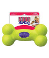 KONG - AirDog Squeaker Bone - Squeaky Bounce and Fetch Toy, Tennis Ball Material  Medium