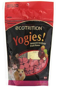 Ecotrition Yogies Hamster/Gerbil/Rat Treats, Fruit Flavor, 3.5-Ounce