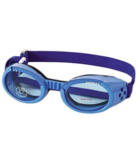 Doggles ILS Large Shiny Blue Frame with Blue Lens Dog goggles