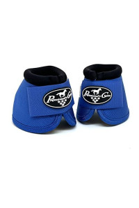 Professionals choice Ballistic Overreach Bell Boots for Horses Superb Protection, Durability comfort Quick Wrap Hook Loop Sold in Pairs X-Large Royal Blue
