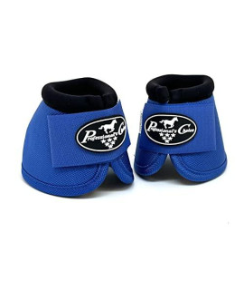 Professionals choice Ballistic Overreach Bell Boots for Horses Superb Protection, Durability comfort Quick Wrap Hook Loop Sold in Pairs X-Large Royal Blue