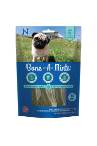 Bone-A-Mints All Natural, Wheat-Free Breath Freshening Bone, 810-Ounce, Small, 10-Pack