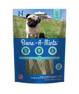 Bone-A-Mints All Natural, Wheat-Free Breath Freshening Bone, 810-Ounce, Small, 10-Pack