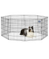 MidWest Foldable Metal Dog Exercise Pen / Pet Playpen, 24W x 30H, 1-Year Manufacturers Warranty