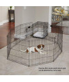 MidWest Foldable Metal Dog Exercise Pen / Pet Playpen, 24W x 30H, 1-Year Manufacturers Warranty