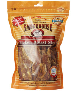 Smokehouse 100-Percent Natural chicken Breast Strips Dog Treats 16-Ounce