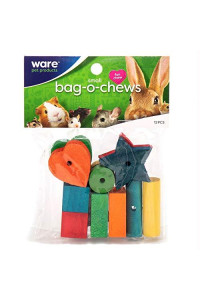 Ware Manufacturing Pine Wood Bag-O-Chews Small Pet Treat, Small - Pack of 12