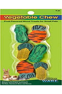Ware Manufacturing Wood Vegetable Small Pet Chew - Pack of 6