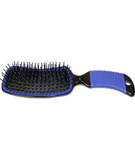 Partrade P Curved Handle Mane/Tail Brush Blue, 8 1/2 X 2 1/2, Model Number: 634801