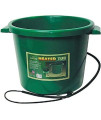 Farm Innovators HT-200 16 Gallon Plastic Heated Livestock Pet Farm Animal Water Bucket Tub with Hidden De-Icer Heating Element, Green