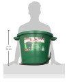 Farm Innovators HT-200 16 Gallon Plastic Heated Livestock Pet Farm Animal Water Bucket Tub with Hidden De-Icer Heating Element, Green