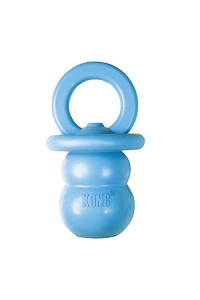 KONG - Puppy Binkie - Soft Teething Rubber, Treat Dispensing Dog Toy - for Medium Puppies - Blue