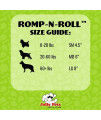 Jolly Pets Romp-n-Roll Rope and Ball Dog Toy, 4.5 Inches/Small, Red