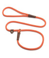 Mendota Pet Slip Leash - Dog Lead and collar combo - Made in The USA - Orange, 38 in x 4 ft - for SmallMedium Breeds