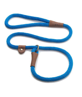 Mendota Pet Slip Leash - Dog Lead and collar combo - Made in The USA - Blue, 12 in x 4 ft - for Large Breeds