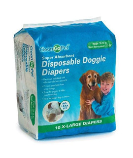 Clean Go Pet Disposable Doggie Diapers