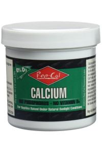 Rep-Cal Calcium - Phosphorus and Vitamin D3 Free (4.1 oz) Green Bottle