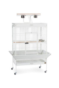 Prevue Pet Products Wrought Iron Select Bird Cage 3154C, Chalk White, 36-Inch by 24-Inch by 66-Inch