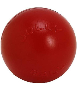 Jolly Pets Push-n-Play Ball Dog Toy, 14 Inches/Extra-Large, Red