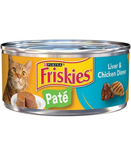 Friskies classic Pate Liver and chicken Wet cat Food (55-oz can, case of 24)