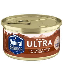 Natural Balance Ultra Premium chicken & Liver cat Food Wet canned Food for cats 3-oz. can (Pack of 24)