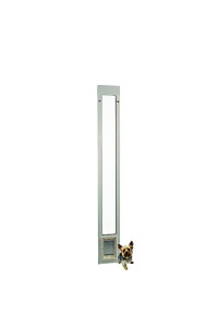 Ideal Pet Products 80 Fast Fit Aluminum Pet Patio Door Small 5 x 7 Flap Size White