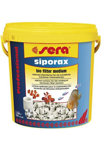 Sera Siporax Professional 15 Mm 10 L, 6.4 Lb. Aquarium Filter Accessories, White (8474)