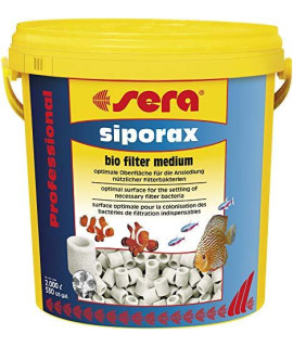 Sera Siporax Professional 15 Mm 10 L, 6.4 Lb. Aquarium Filter Accessories, White (8474)