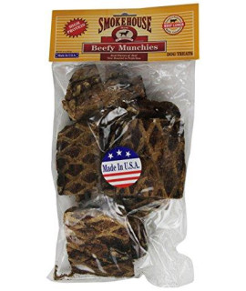 Smokehouse 100-Percent Natural Beef Munchies Dog Treats, 8-Ounce