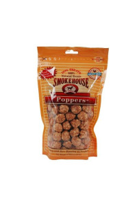 Smokehouse 100-Percent Natural Chicken Poppers Dog Treats, 8-Ounce