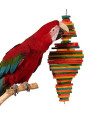 Zoo-Max Cocotte Wooden Bird Toy | Medium Hanging Hardwood Activity Toy | (22 x 6)