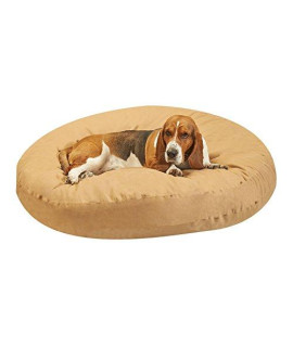 PawTex Premium Round Dog Bed, 50", Tan
