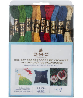 DMc Embroidery Floss Pack 87yd, Holiday Decor 30Pkg