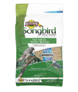 Songbird Selections 11986 No-Mess Patio Blend Wild Bird Food 11-Pound