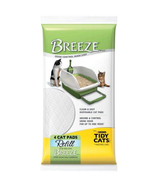 Breeze Tidy Cat Litter Pads 16.9x11.4(1 pack of 4 pads)