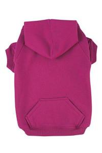 Zack & Zoey Basic Hoodie for Dogs, 20 Large, Raspberry Sorbet