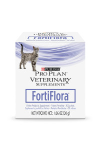 Purina FortiFlora cat Probiotic Powder Supplement Pro Plan Veterinary Supplements Probiotic cat Supplement - 30 ct. box