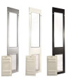 Endura Flap Pet Door Thermo Panel 3e - XL Flap (12" x 23"), Height Range (93.25" - 96.25") Brushed Aluminum Frame