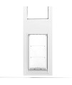 Endura Flap Pet Door Thermo Panel 3e - XL Flap (12" x 23"), Height Range (93.25" - 96.25") Brushed Aluminum Frame