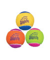 KONG - Squeakair Birthday Balls - Dog Toy Premium Squeak Tennis Balls, Gentle on Teeth - For Medium Dogs (3 Pack)