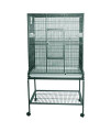 A&E Cage Co. Flight Cage & Stand, 32x21, Green
