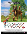 Mammoth Pet Products Flossy Chews Color Monkey Fist Bar, Small, 15-Inch - Colors Vary, MultiColored (20094F)