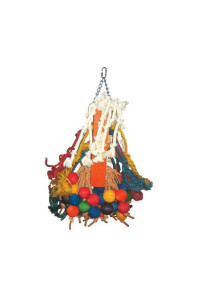 Happy Beaks Toy cluster of Hanging Wood Bells (giant)
